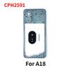 Pour Oppo A18 CPH2591 Châssis Intermédiaire Boîtier Lunette Avec Lentille de Caméra Et Boutons Latéraux