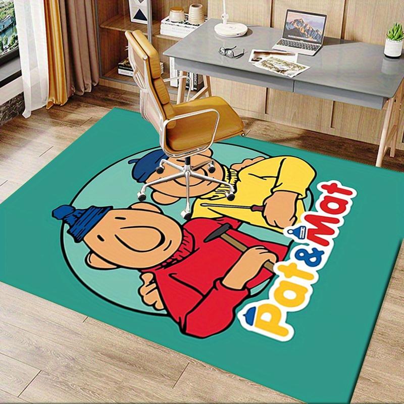 1pc Pat, Mat, Friendship,Buurman & Buurman Office Carpet Soft Polyester Entrance Carpet Washable Non-slip Machine Washable Indoor Carpet Tab