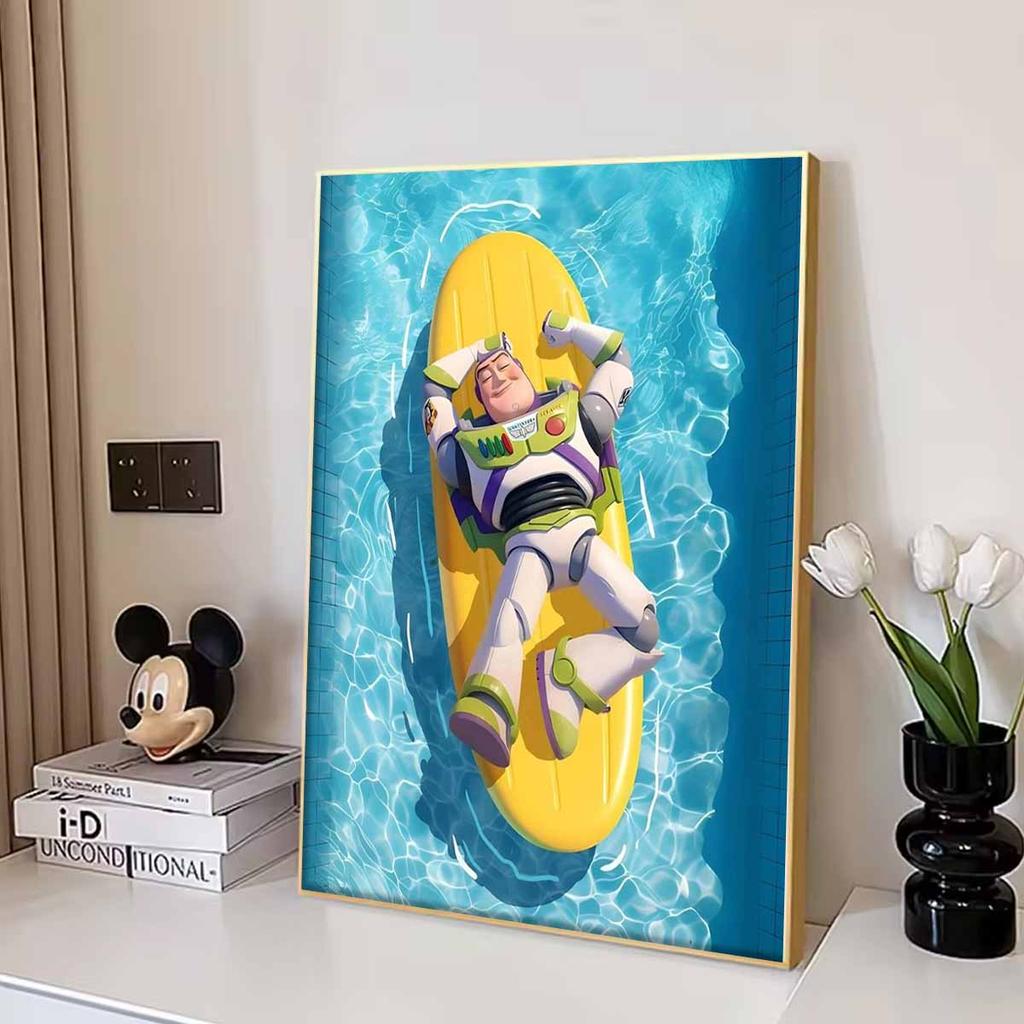 DIY Diamond Painting Buzz Lightyear Surfing Cross Stitch Kit Mosaic Art Diamond Painting Full Circle Diamond Home Decoration