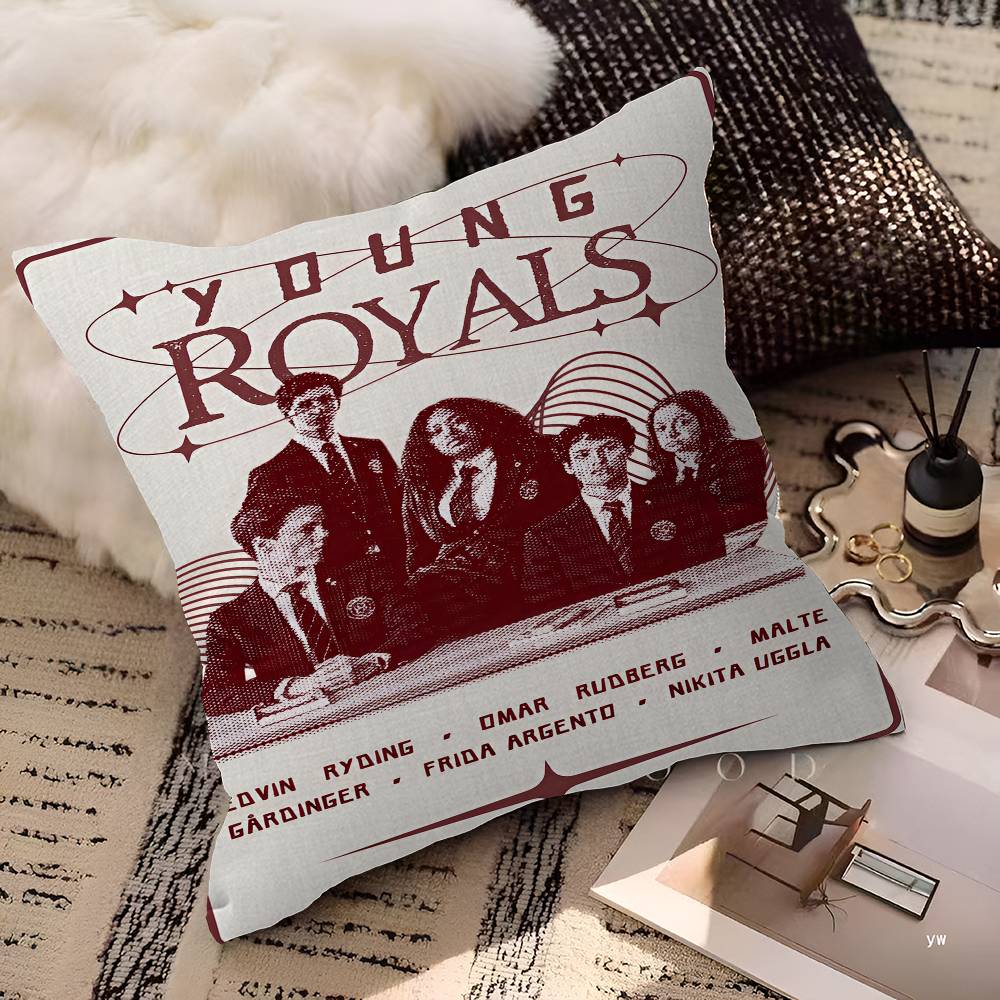 Film Young Royals Personalisierte Bildtext Heimdeko Kissen Haushaltsgeschenke 45x45cm