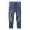 Autumn and Winter Four Seasons New Multi-color Cotton Elastic Large Size Straight Casual Denim Trousers Men's Trendy MEN