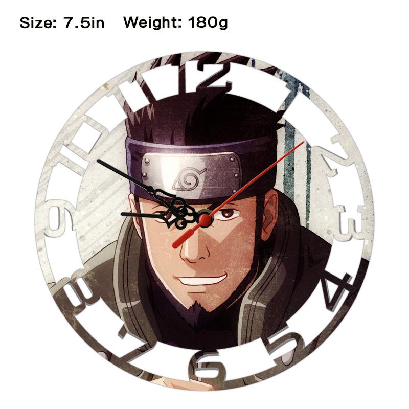 Naruto Sasuke Creative Wall Clock Anime Print Modern Minimalist Hanging Clock Naruto Shippuden Uzumaki Itachi