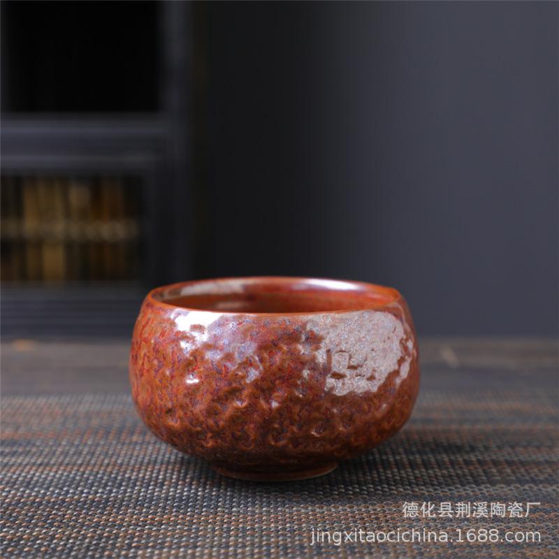 Ceramic Master Cup Kung Fu Teacup Retro Ceramic Cup Outdoor Camping Cup Household Coarse Pottery Tea Cup