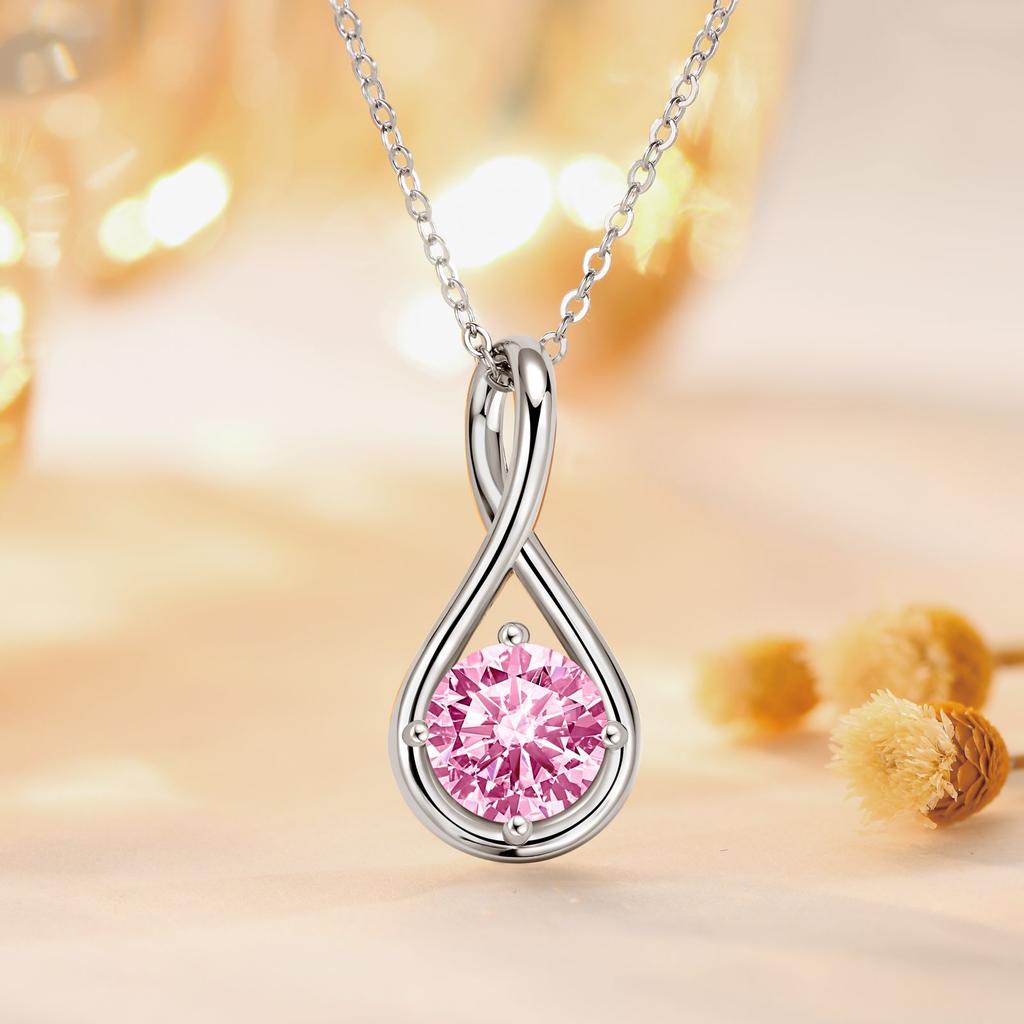 S925 Sterling Silver Women's Necklace Trendy Zircon Cross Pendant Birthday Gift European American