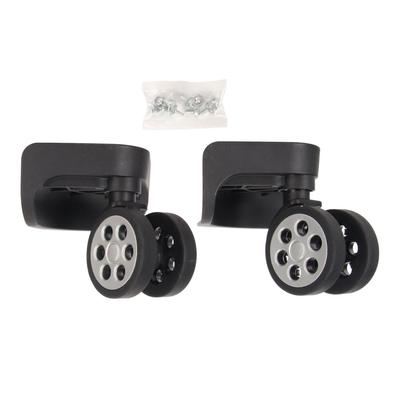 2 stücke Gepäck Räder Ersatz Locking 360 Grad Rotation Leiser Betrieb Flexible Universal