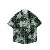 Summer 3D Printed Short Sleeve Flower Shirt Men'S Vintage Hawaiian Beach Casual Loose Men'S Large Size Shirt