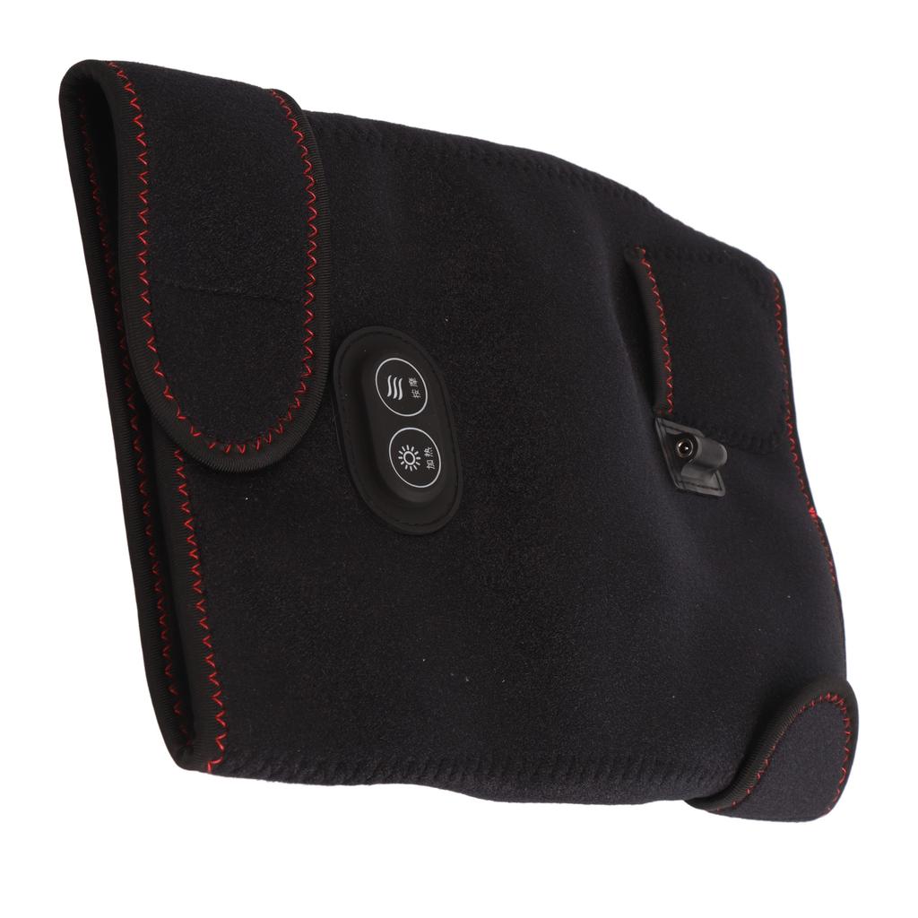 Heating Vibration Knee Pad 3 Temperature Levels Heated Knee Brace with Vibration Motor Single Only Black