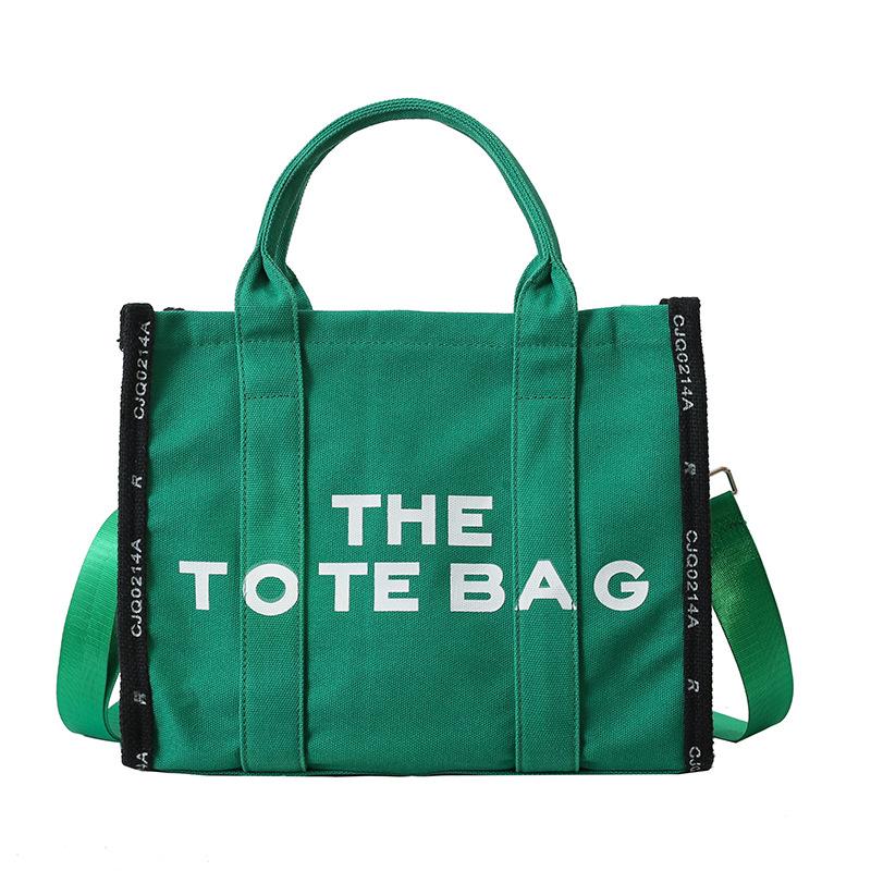 Stylish Tote Bag New Lettering Handbag Large-Capacity Canvas Crossbody Bag CLE