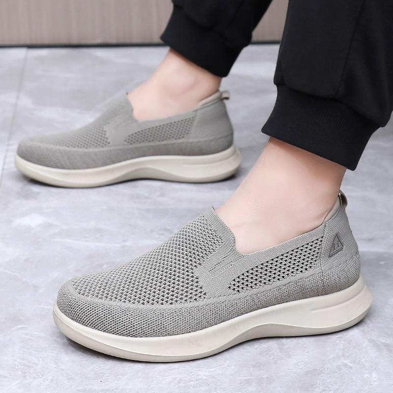 Fashion Men's Loafers Summer Breathable Mesh Casual Shoes Comfort Walking Flats Outdoor Non Slip Sneakers Canvas Flats Zapatillas Hombre