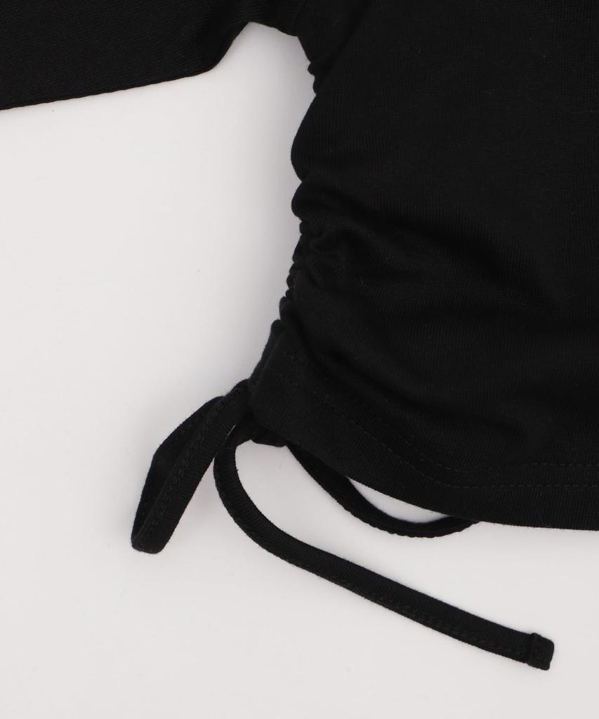 WEGO Short Sleeve Logo Lace Drawstring Short Summer Size White Women's T-Shirt, Top, Clothes, F,