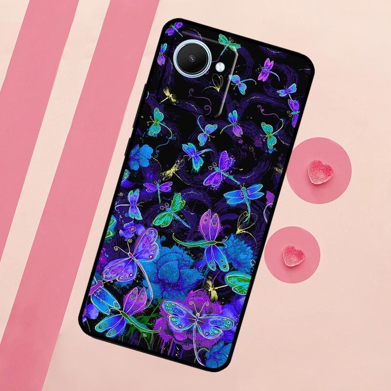 Dragonfly Pattern For Realme 15 10 11 12 13 14 Pro Plus C65 C67 C75 C63 C61 C55 C51 C53 C35 GT6 GT7 Pro Case