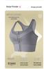 Plus Size Shockproof Zipper Sports Bra for High-Intensity Running and Yoga