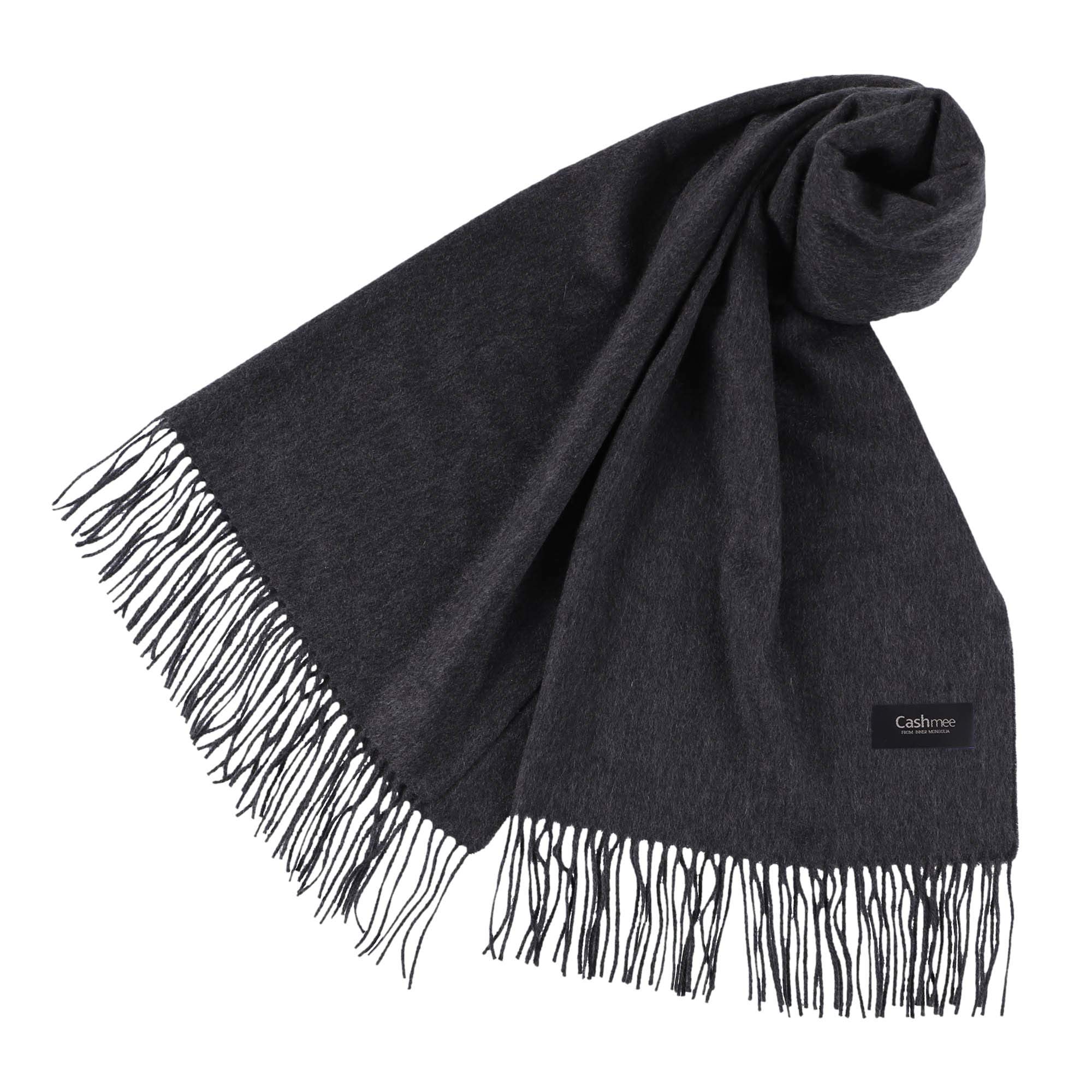 

Cashmee70 Basic Wave Charcoal Black Stole, (D0890)