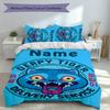 Ensemble 3 pièces Chasseurs de Démons Kpop Nom Personnalisé, Comprend 1 Housse de Couette et 2 Taies d'Oreiller, Décoration de Chambre pour Toutes les Saisons