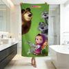 Cute M-Masha and the BearS Towel Five-Star Hotel Quality Eco-Friendly Ultra Soft Thick Towels & Beach Towels