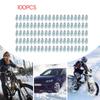 100ks 9mm/12mm Neklouzavé hřebíky z wolframové oceli Hřebíky na kola Odolné šrouby do pneumatik pro pneumatiky Premium Car ATV Zimní pohotovost