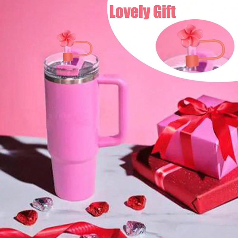Silicone Cap Straws, Compatible Cup Accessories, Cute Funny Tumbler Straw Toppers Accessories, Kitchen, Christmas Gift, School Supplies