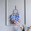 Vintage Bohemian Blue Feathers Dream Catcher Large Wind Chimes Wall Hanging Handmade Ornaments Home Decor For Girls Party Gifts
