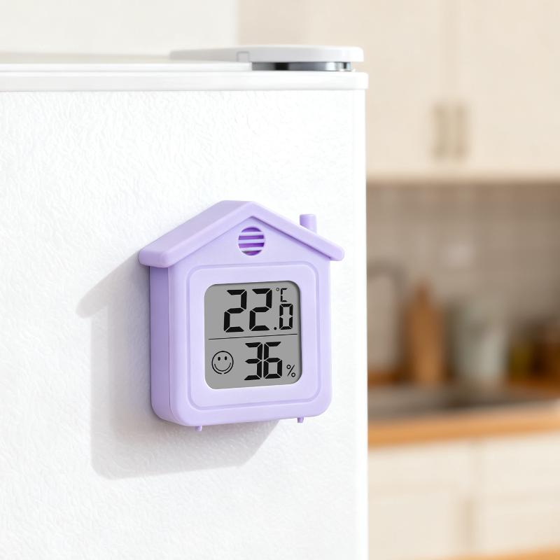 Mini Digital Temperature And Humidity Meter With Comfort Reminder Indoor Hygrometer Thermometer