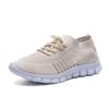 Spring and summer fly-woven mesh women's shoes breathable sports shoes deep-mouth lace-up muffin bottom casual running women's shoes