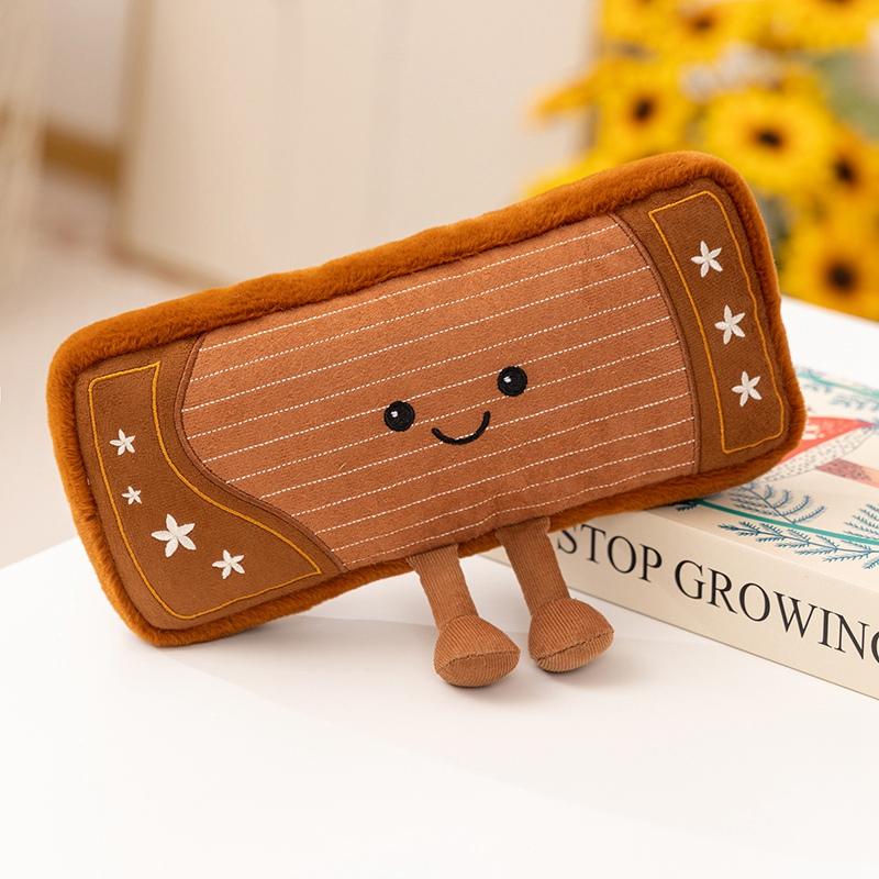 Lovely Instrument Combination Plush Saxophone Guitar Doll Guzheng Toy Piano Soft Pillow Gift For Children
