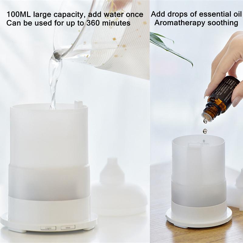 Cute Duck Aromatherpy nawilżacz powietrza Usb dyfuzor olejków eterycznych z miękką silikonową klapką Led Light dla dzieci pokój Aroma dyfuzor