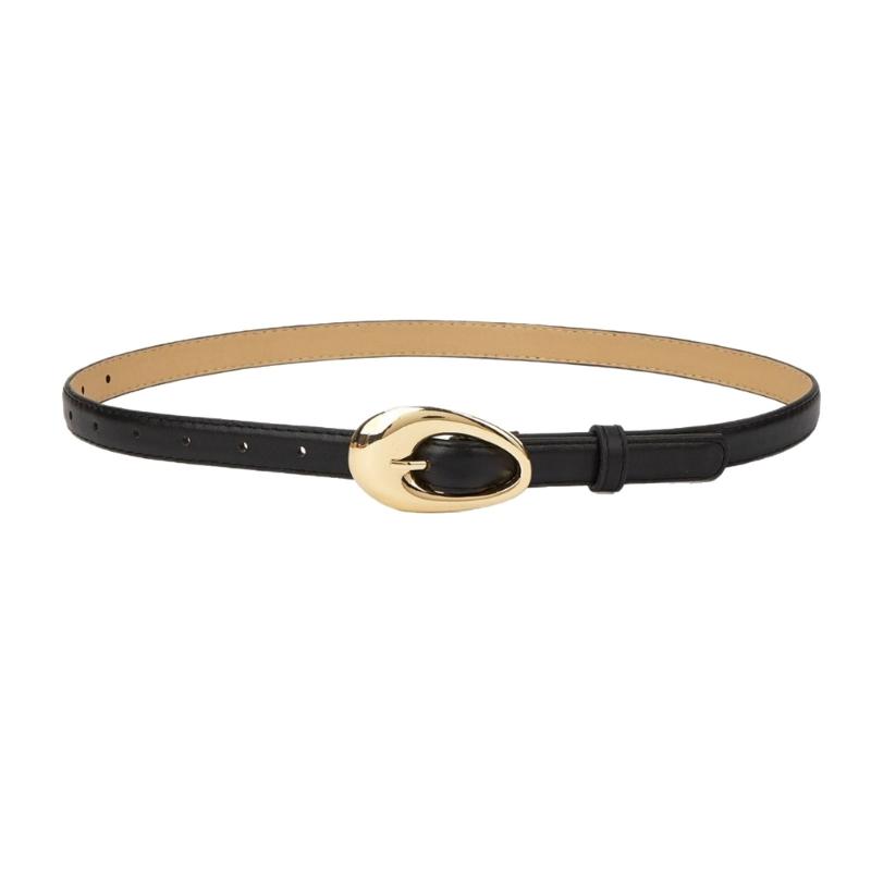 Stylish Adjustable PU Leather Belts Retros Trendy Accessory Fashion Luxurious Belt for Women Daily Outfits