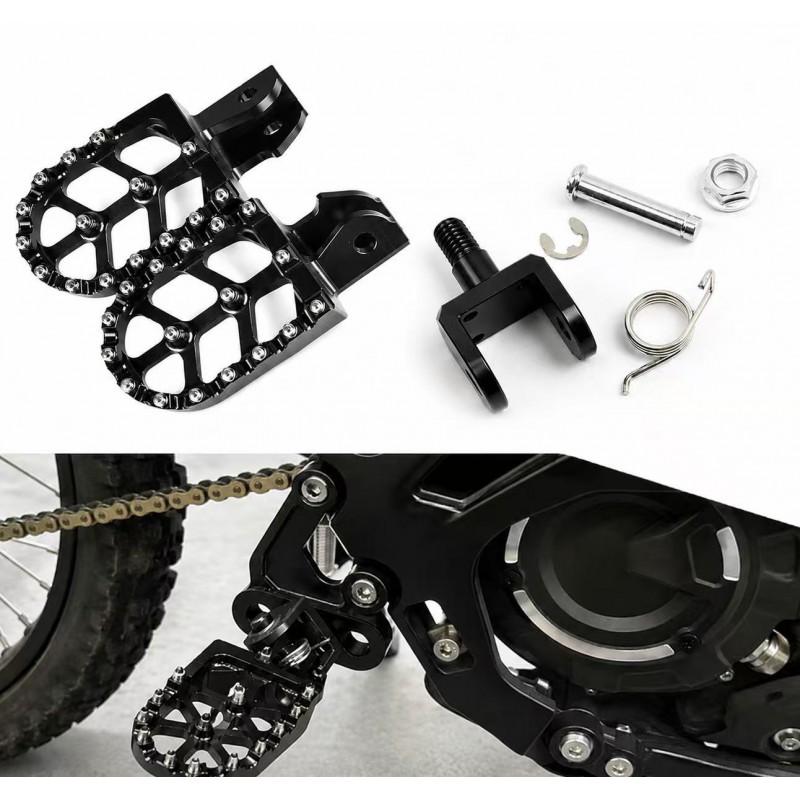 Aluminum Off-Road Foot Pegs CRF150F 230F Surron Light Bee R X Electric Dirt Bike CNC Mounting Bracket