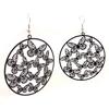 Les Trésors De Lily [J8171] - Black 'Butterflies' Designer Earrings
