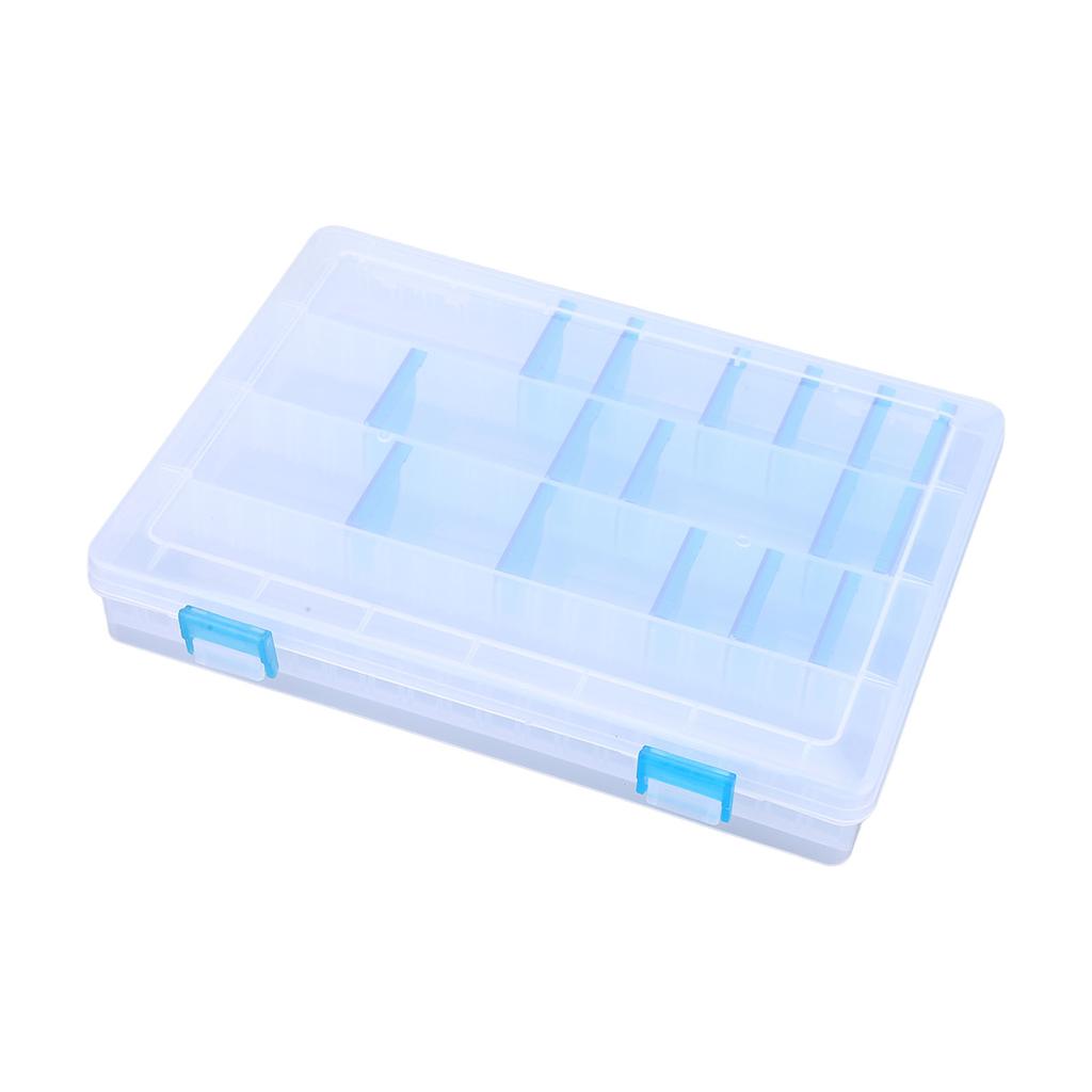 Fishing Tackle Tray Plastic Clear Lightweight Fishing Tackle Storage Box with Inserts for Fishhook