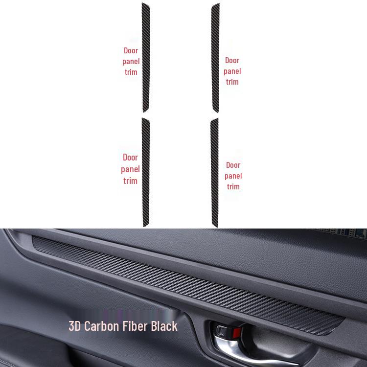 Carbon Fiber Trim Stickers for 23 Honda CR-V Models: Interior Console & Gear Shift