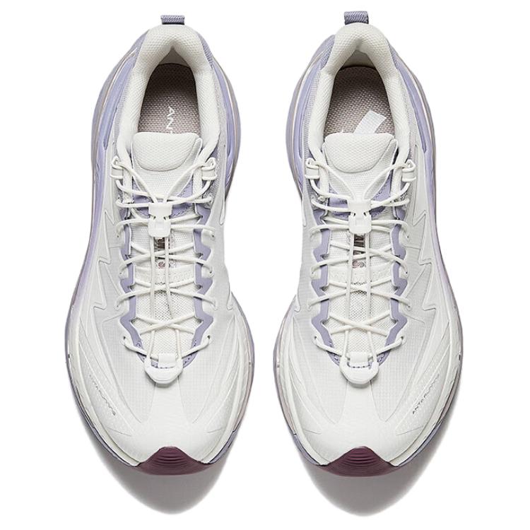 Anta Explore Pro Comfortable Trendy Wear-Resistant Non-Slip Low-Top Casual Running Shoes Women sneaker White Purple 922525589-2