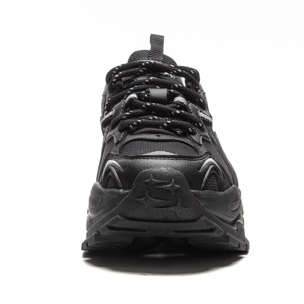 Li Ning Star Synthetic Leather, Textile Low Top Casual Shoes Women's Black AGCV252-4