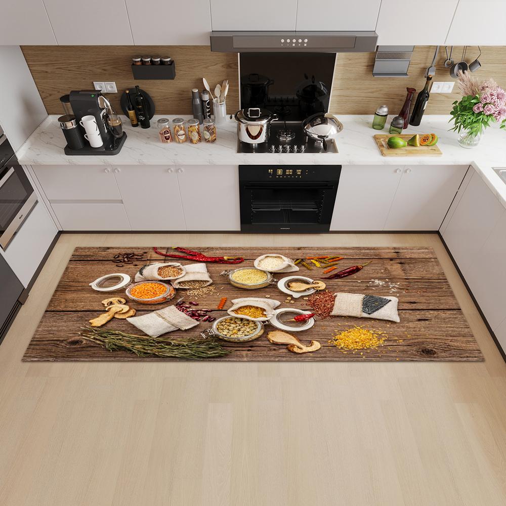 Kitchen Mat Entrance Door Mat Living Room Bedroom Long Carpet Corridor Non-slip Floor Children's Carpet