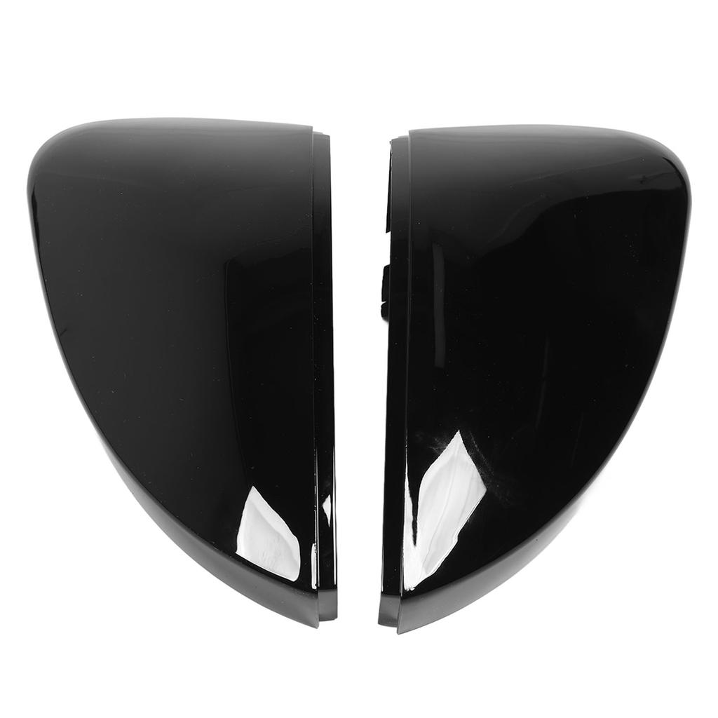 1 Pair Rearview Mirror Cap Gloss Black Exterior Side Wing Mirror Cap for Superb 3V 2015 To 2020