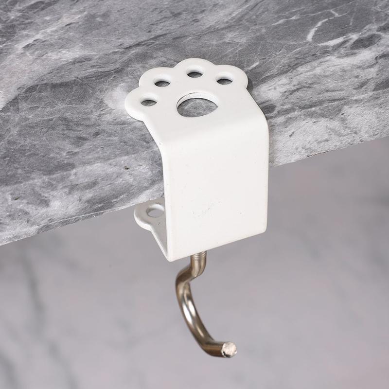 Cat Claw Hook Adjustable Desk Edge Hook Bag Hook Table Side Hanging Storage Rack Headset Desk Hanger School Home Universal Hook