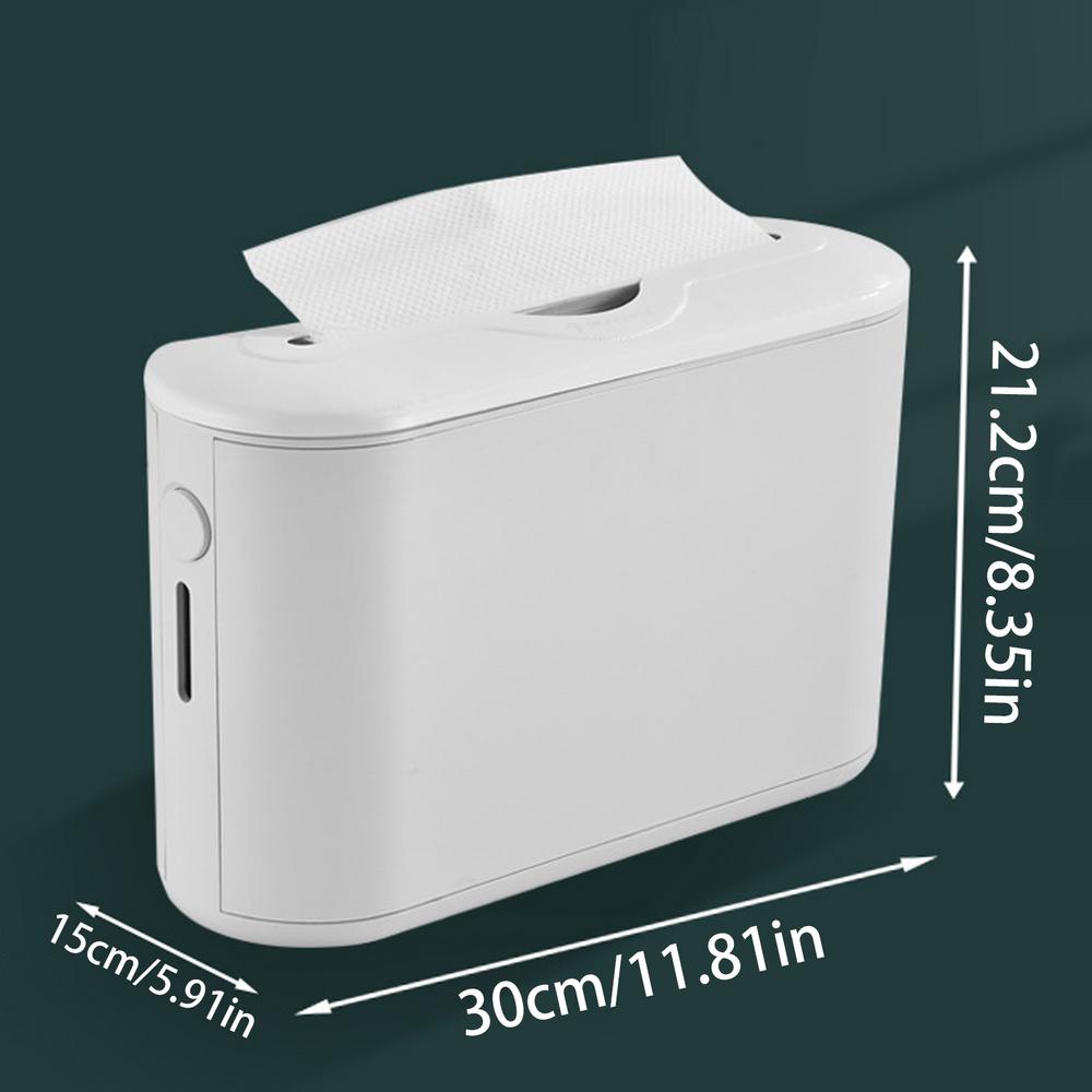 

Tissue Box Cover Facial Towel Dispenser With Viewing Window 9-Inch Opening Facial Tissue Holder For Bathroom Bedroom Counter белый