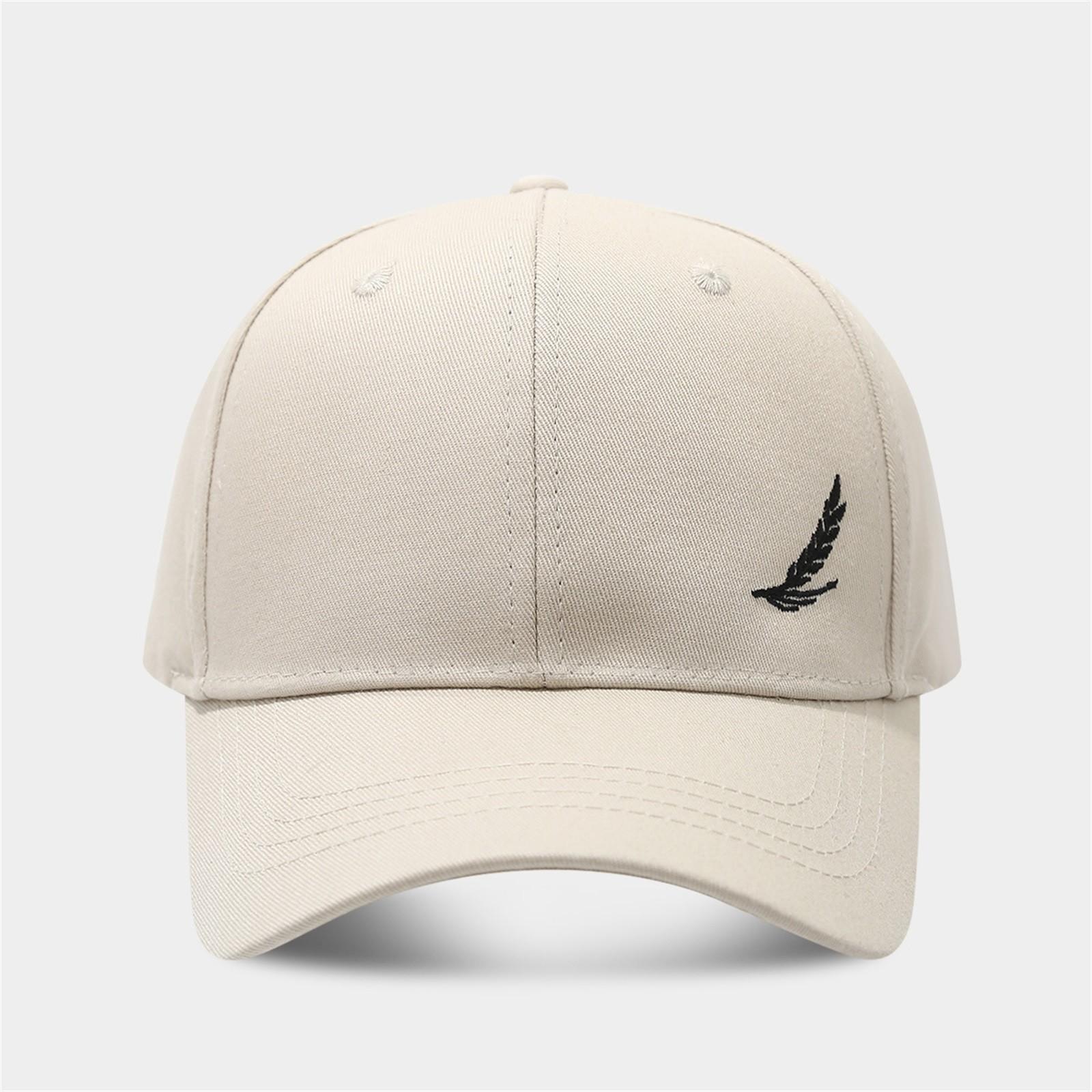 

Модная вышитая бейсболка с козырьком и боковой вышивкой One Size бежевый