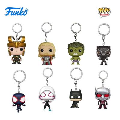 New FUNKO POP Classic FilmMarvel Characters Spider-Man Thor The Hulk Toys Figures Collection Model Toy Birthday Gifts Key Chain