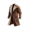 European & American Retro Patchwork Mid-Length Single-Breasted Men's Winter Coat - In Stock