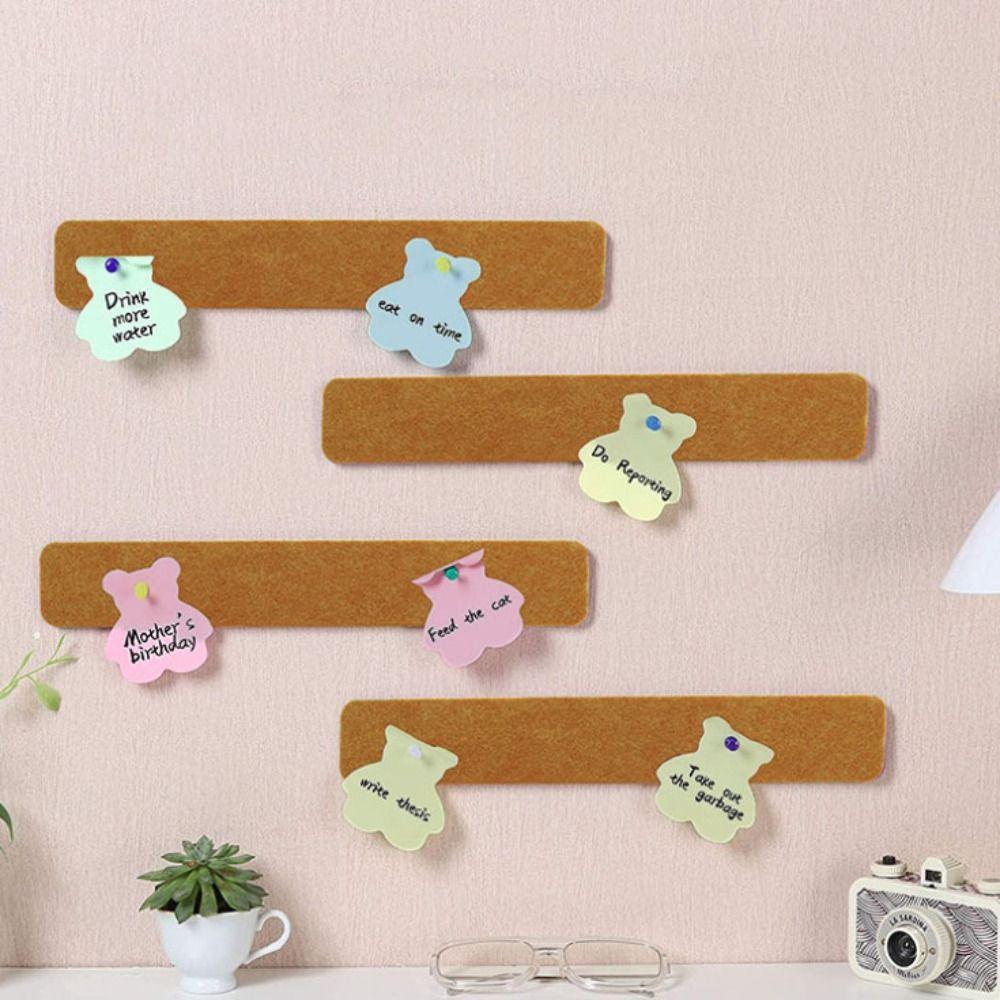 4Pcs with Push Pin Photos Display Strips Self Adhesive Message Board  Entrance Door