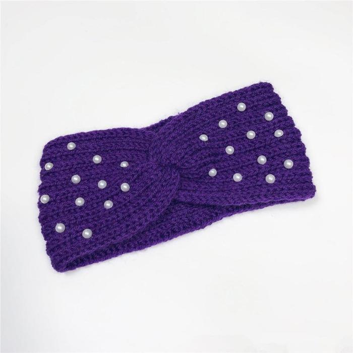 Winter Warmer Ear Knitted Headband Turban For Lady Women Elastic Wool Hairband Wide Stretch Headwear Headwrap Hair Accessories