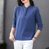 Long-sleeved T-shirt For Women 2024 Spring New Style Middle-aged Women's Loose Large Size Tops And Bottoming Shirts