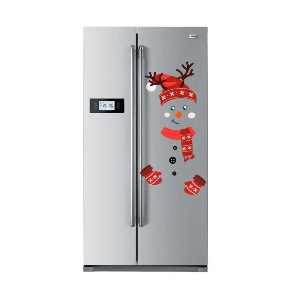 Graffiti Christmas Snowman Stickers PVC Snowman Door Decal Snowman Refrigerator Sticker Window