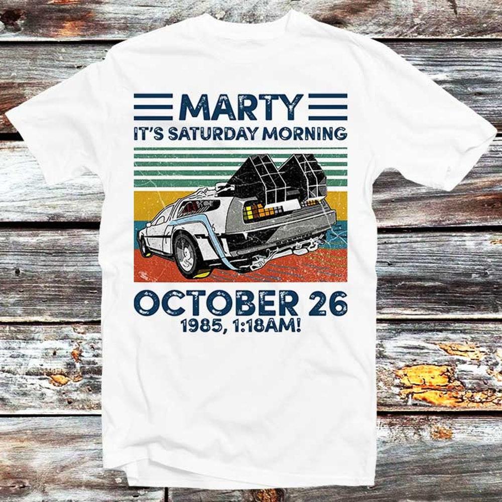 

230GSM 100% Cotton T-Shirt Marty McFLY Doc Emmett Brown T Shirt Back To The Future October 26 1985 Whatever Happens Dont Ever Go To 2020 Style Trendin