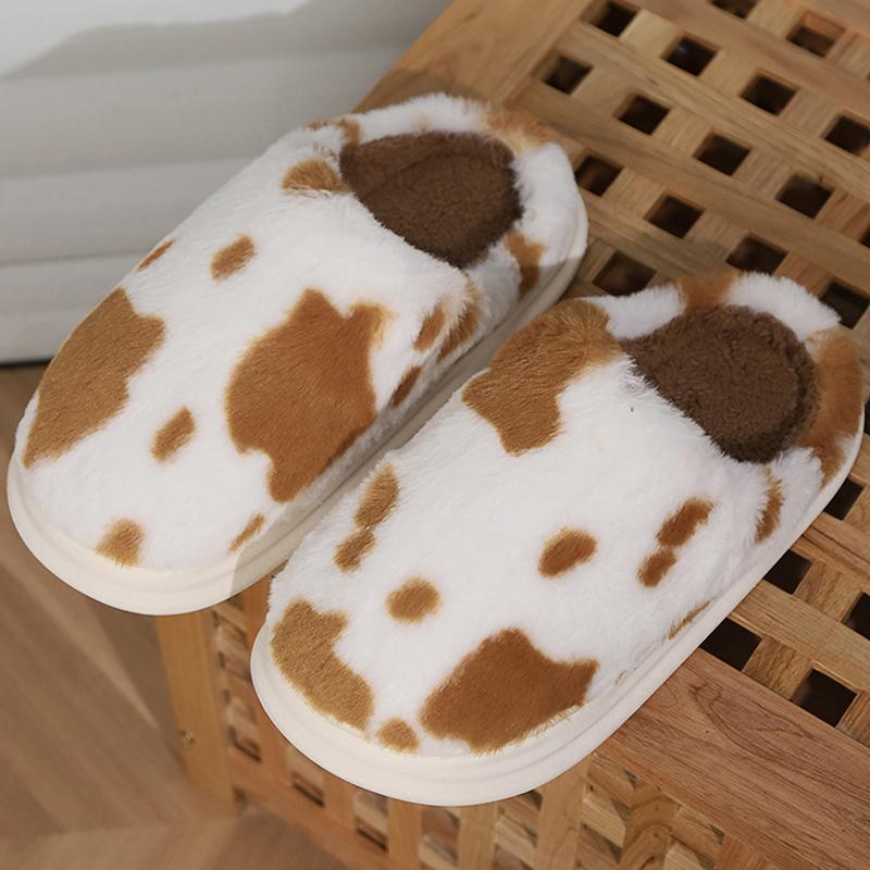 Зимние теплые плоские меховые тапочки женские удобные мягкие пушистые меховые домашние — фото 8