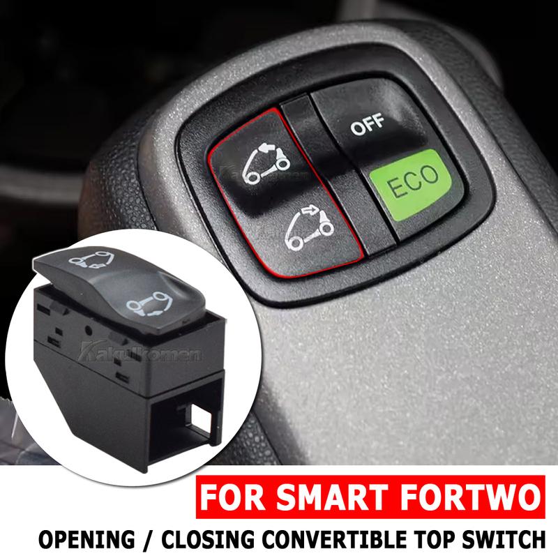 Car Sunroof Opening Closing Convertible Switch Button Replacement For Smart Fortwo 451 Carbrio 2007- A4518203810 4518203810