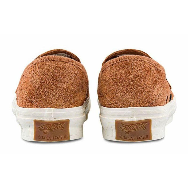 Vans TH Style 47 Huarache LX Leather Low Top Skate Shoes Unisex Brown VN0A5KXNBA8