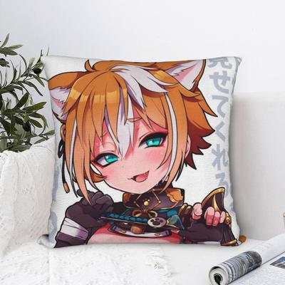 Genshin Impact Gorou Pillowcase Double-Sided Printing Polyester Cushion Cover Decorative Pillow Case Cover Chair Square 40*40Cm