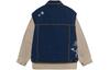 Li Ning Denim Jackets Men's Loose Earth Denim Blue Lapel Moderate Straight Fit AFDR823-1